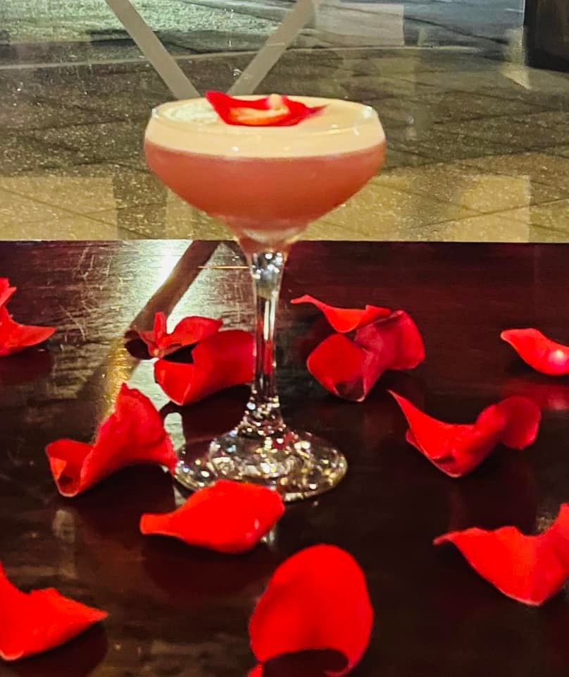 A colourful cocktail served at Pancho's